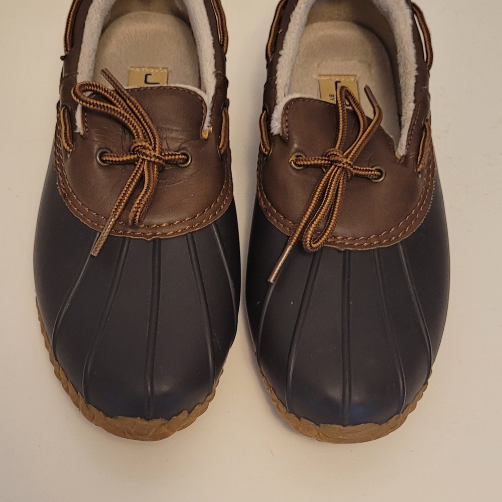 Jambu Men's Dark Brown and Black Boat Shoes - Picture 7 of 12